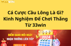 Cá Cược Cầu Lông Là Gì? Kinh Nghiệm Để Chơi Thắng Từ 33win